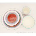 Neues Design Customized Colored Decal Dinner Set